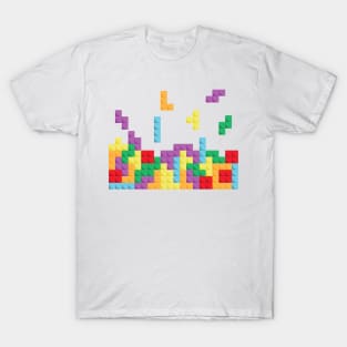 Bright tetris blocks. T-Shirt